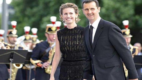 الرئيس السوري بشار الاسد وعقيلته 