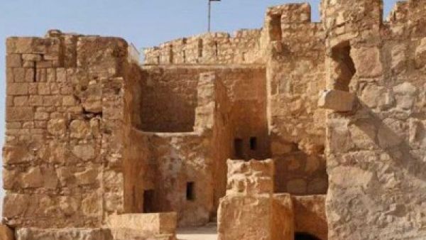 رفع علم داعش فوق قلعة تاريخية في مدينة تدمر الأثرية في سوريا