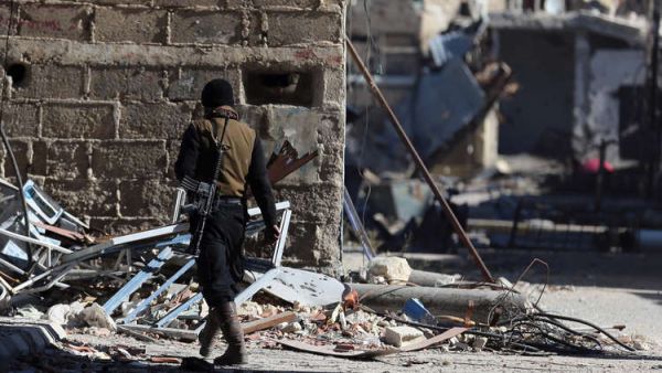 مدينة حرستا شرقي العاصمة السورية دمشق