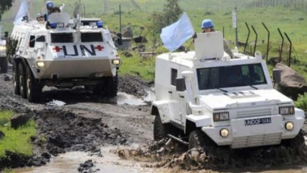 قوات "الأندوف" على الحد الفاصل بين الجولان المحتل والأراضي السورية