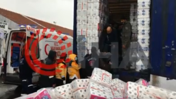 الشاحنة كانت على متن سفينة شحن انطلقت من ميناء محافظة مرسين جنوبي تركيا