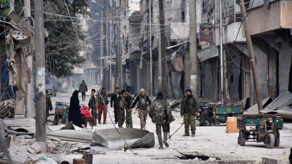 Syrian pro-government forces in Aleppo. (AFP/File)