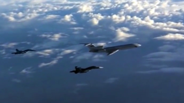 Russia's Tu-154 military transport planes have been regularly flying to Syria, escorted by Russian bombers. (AFP/File)