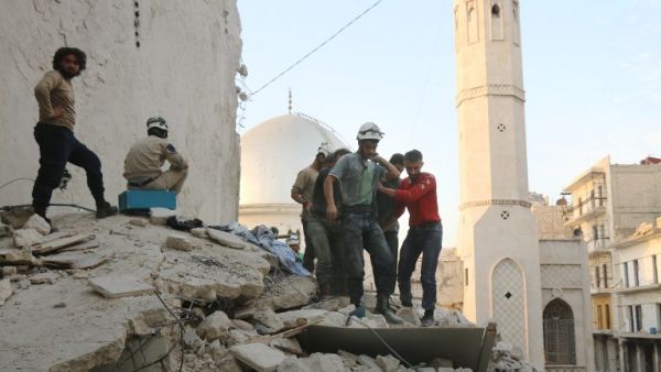 Since 2013, the White Helmets have searched for survivors in the aftermath air strikes, saving the lives of thousands.(AFP/File) 
