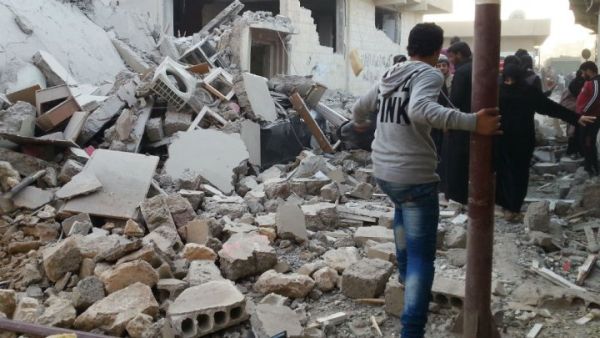 Bombing in Raqqa (Wikimedia Commons)