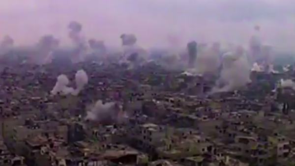 The following unverified video, which has not been authenticated, purports to display the situation in Eastern Ghouta as the U.N. resolution was being passed. /Twitter