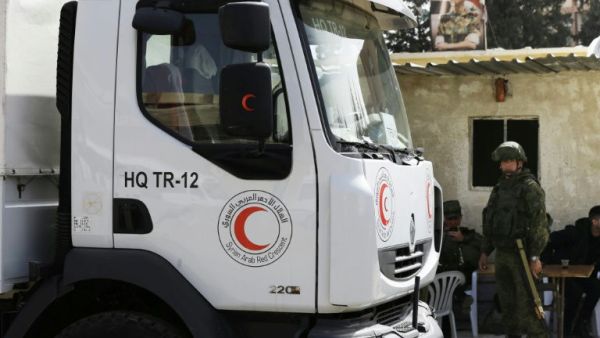 The Russian Reconciliation Center for Syria stated the next humanitarian convoy to head to Eastern Ghouta is scheduled for Thursday, March 8. (AFP/ File Photo)