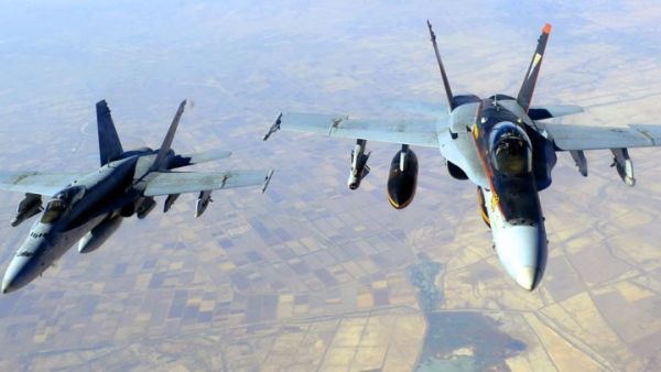 Archive photo of US F-18s flying operations over Iraq against Daesh (AFP)