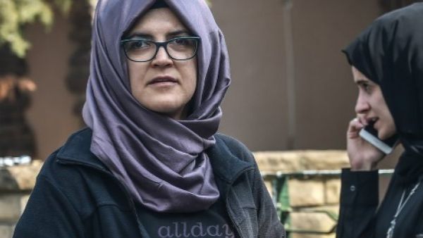 The fiancée of missing Saudi journalist Jamal Khashoggi, Hatice Cengiz. (AFP/File)
