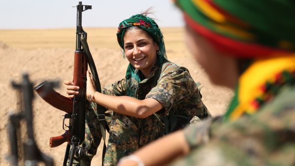 Female fighters from the Kurdish People Protection Unit (YPG). (AFP/ File Photo)