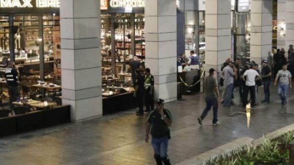 The scene of the June 8 Tel Aviv shooting (AFP)