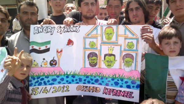 Kafranbel residents made international headlines with their political messages to the world. 