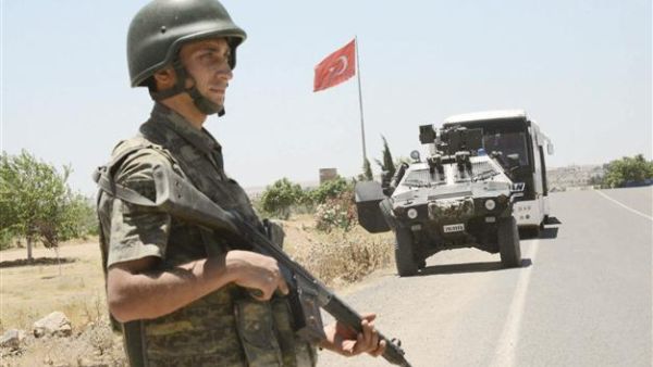 A Turkish security force member patrolling the street in Mardin province of Turkey. (AFP/ File Photo)