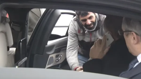 Vezir Catras, whose 2015 suicide attempt was recorded and went viral because of President Erdogan's intervention, is the main suspect in the murder of his wife's lover (Youtube screenshot)