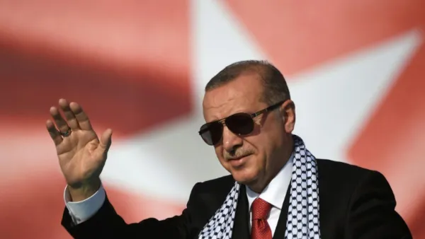 Turkish President Recep Tayyip Erdogan during his visit to Bosnia and Herzegovina. (AFP/ File Photo)