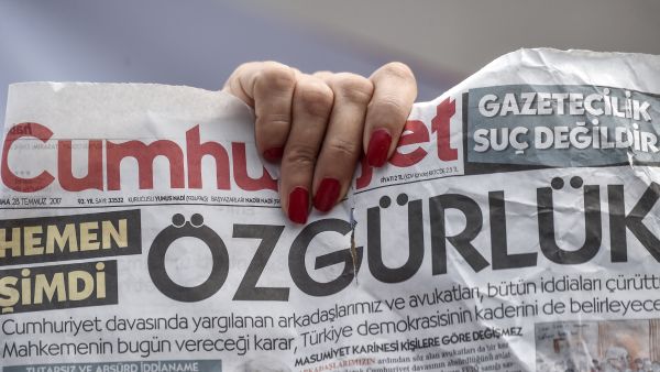 Cumhuriyet is one of the last remaining opposition papers in Turkey. (AFP) 