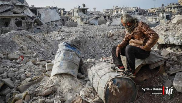 شنت قوات النظام 110 غارات  والقت  54 برميل متفجر