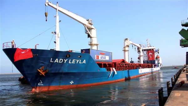 The Turkish aid ship Lady Leyla. (AFP/File)
