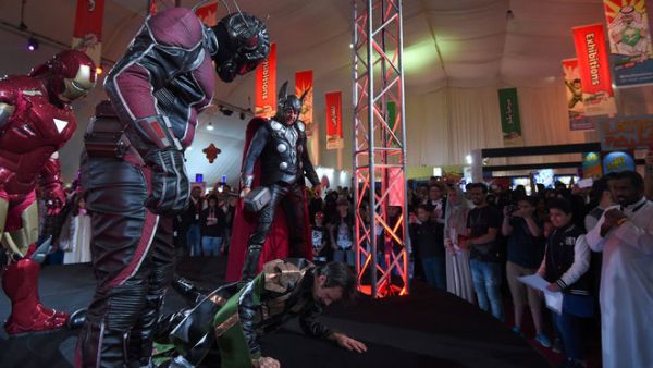 Comic Con Arabia, the Saudi version of the global brand, launched Thursday with high-profile guests at the International Convention Center. /AFP