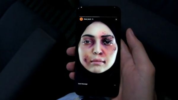 Dubai's main shelter for abuse victims has launched a powerful Instagram campaign (screenshot)