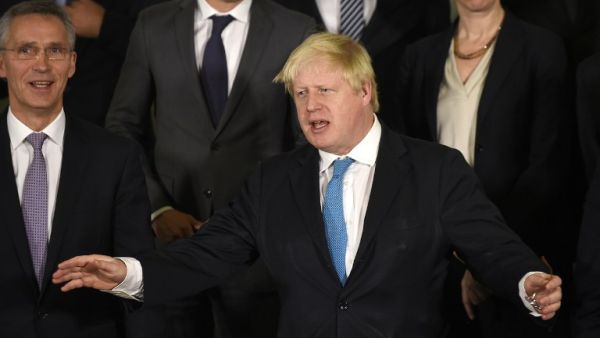 Johnson at a meeting of NATO leaders this week (John Thys/AFP)