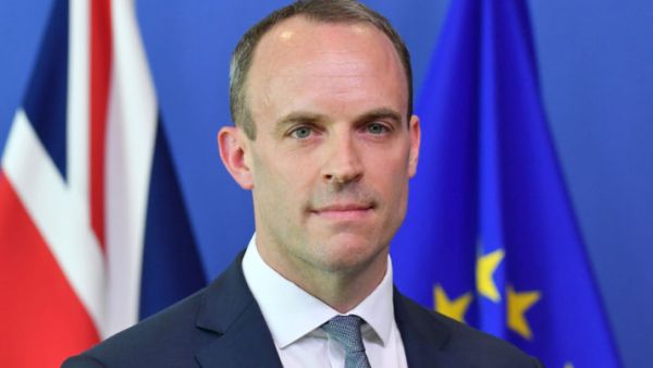 British Brexit Secretary Dominic Raab says he's optimistic about Britain's future even in a no-deal Brexit scenario. (AFP/File Photo)