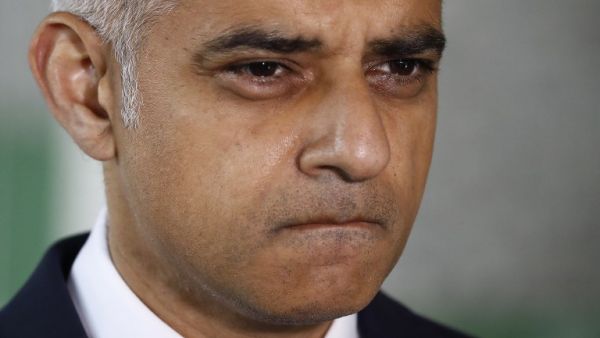 Mayor of London Sadiq Khan leaves after observing a minutes' silence with London ambulance staff in London on June 6, 2017, in memory of the victims of the June 3 terror attacks. (Odd Andersen/AFP)