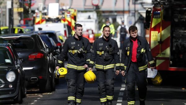 Thirty people sustained mostly flash burn injuries on Friday when an improvised explosive device partially exploded in an underground train (Adrian Dennis/AFP)