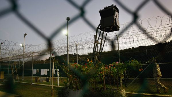 A guard tower is seen at Guantanamo Bay military prison. (AFP/John Moore)