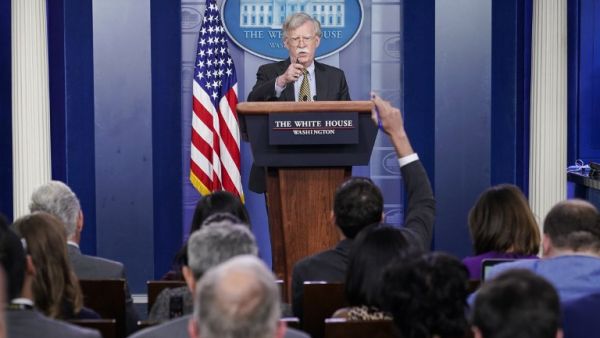 US National Security Advisor John Bolton speaks during a briefing in the Brady Briefing Room of the White House in Washington, DC on October 3, 2018. (Mandel NGAN / AFP)