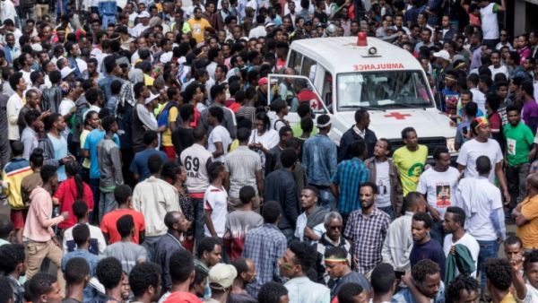 The blast occurred in a packed public square as Ethiopia's new Prime Minister Abiy Ahmed was wrapping up a speech. (AFP/ File)
