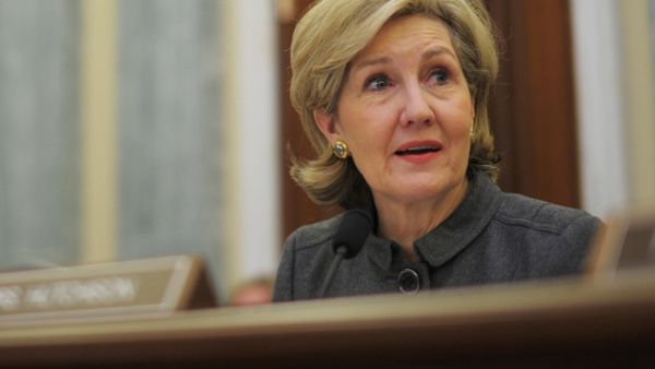 Kay Bailey Hutchison, US ambassador to NATO, accused Syrian President Bashar al-Assad of “genocide” after suspected chemical attack in Damascus. (AFP/ File Photo) 
