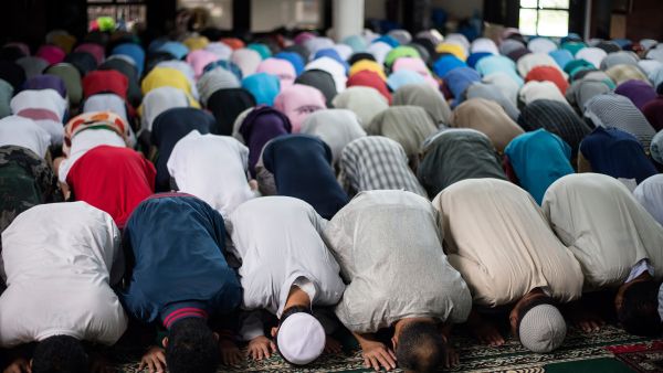 American Muslims have accused the media of downplaying the bombing of a US mosque (AFP)