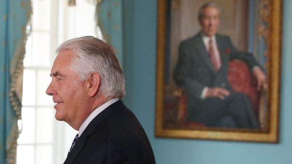 US Secretary of State Rex Tillerson attends a meeting on June 20. On Sunday, he suggested that the list of demands placed on Qatar by its allies would be very difficult to meet. (Mark Wilson/Getty Images North America/AFP)