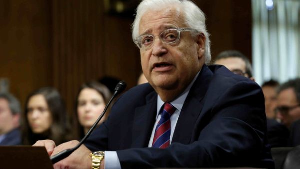 David Freidman, US Ambassador to Israel, has knocked the Palestinian Authority's silence after the 2 deadly attacks in Israel. (AFP/ File Photo)