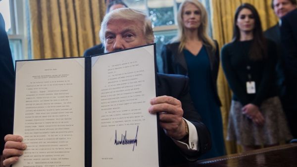 Withdrawal from the TPP and potential trade wars against Mexico and China will do nothing to help rescue world trade activity, which has been declining alarmingly since the global financial crisis. (AFP/File)
