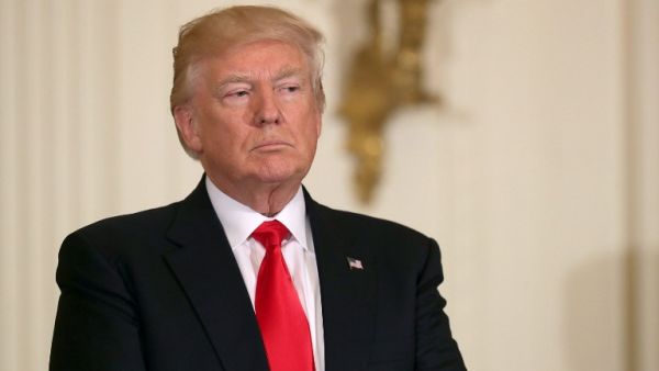 U.S. President Donald Trump hosts an event for military mothers on National Military Spouse Appreciation Day with is wife, first lady Melania Trump, in the East Room of the White Hosue May 12, 2017 in Washington, DC. (AFP/Chip Somodevilla)