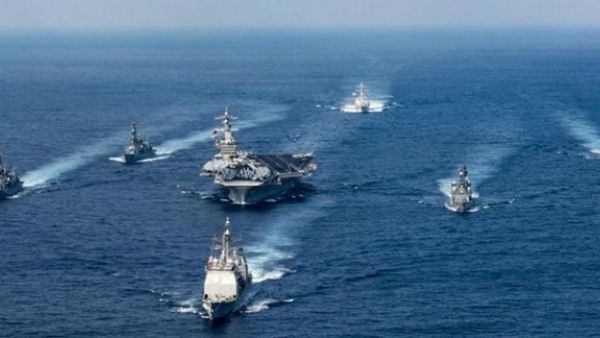 The incident happened Monday as the vessel attempted to draw closer to the USS Mahan (AFP)