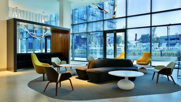 The tint of the company’s “dynamic glass” product can be automatically altered — helping minimize glare and reduce energy consumption by up to 20 percent, it says (Courtesy View)