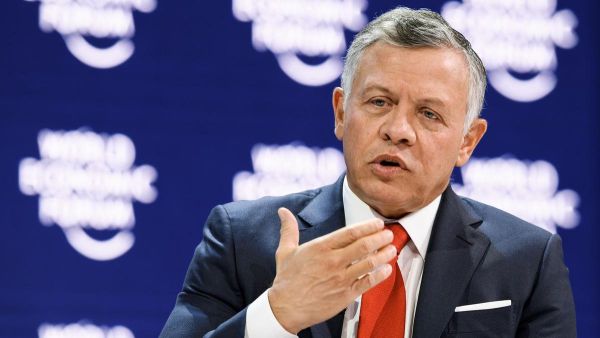 King Abdullah II of Jordan, seen here at the Word Economic Forum in Davos in January, ordered his government to freeze proposed price increase on July 1, 2018 following widespread protests. (AFP/File)