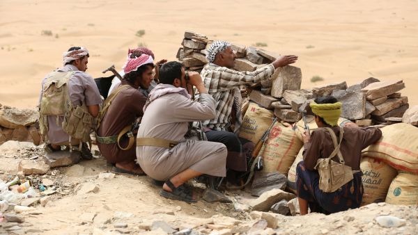 The Campaign Against Arms Trade (CAAT) had demanded the judicial review of the British government’s decision to carry on granting licenses for arms exports to Saudi Arabia over concerns for civilian deaths in Yemen. (AFP)