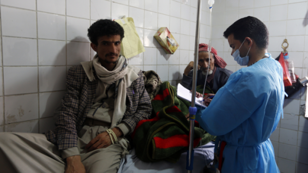 Yemen's health facilities are struggling to cope with the outbreak due to a lack of medical supplies amid the ongoing conflict. (AFP/File)