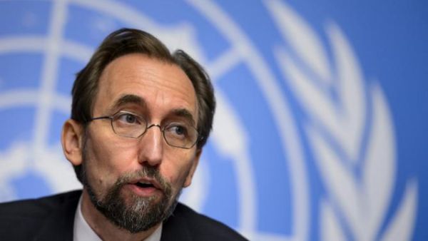 UN High Commisioner for Human Rights, Zeid Ra'ad al-Hussein. (AFP/File)