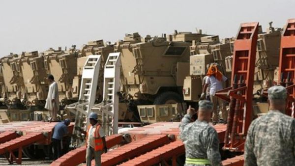 قوات اميركية في الكويت بعد انسحابها من العراق/أ.ف.ب