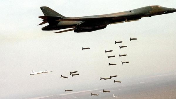 The airstrikes were targeting suspected ISIS militants.