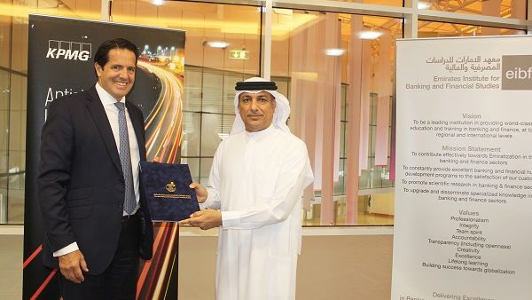 Jamal Al Jassmi and Emilio Pera at the EIBFS campus in Dubai