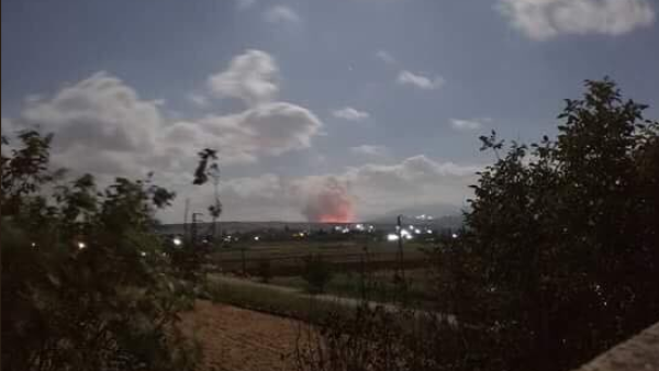 An unverified image purportedly showing the aftermath of the attack (Twitter: @henrylec1)