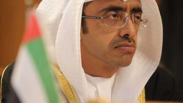  وزير الخارجية الإماراتي، عبد الله بن زايد