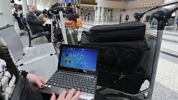 No more laptop ban on large electronic devices from Abu Dhabi to US airports. (AFP/ File)