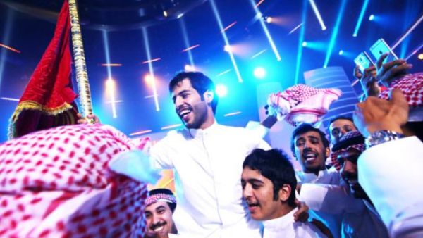 Kuwaiti student Rajih al-Hamidani celebrates after winning the TV poetry competition 'Million's Poet' in Abu Dhabi on May 17, 2016.  (AFP/File)